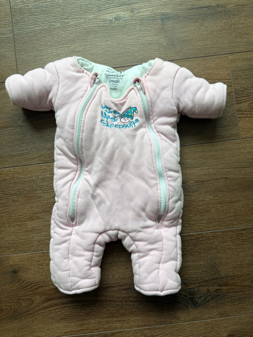Baby Merlin’s Magic Sleepsuit Pink Quilted Sleep Sack - Small